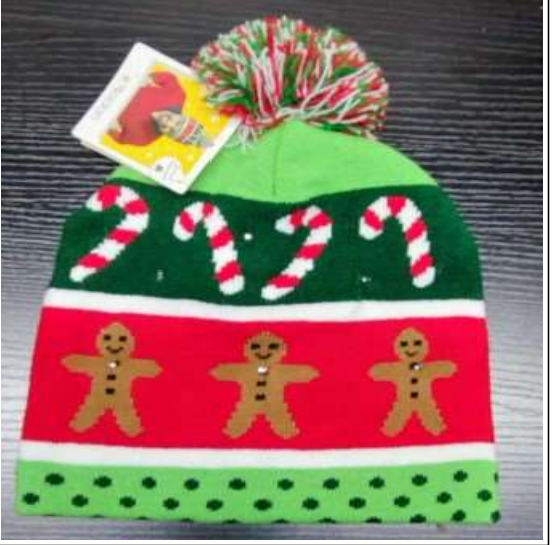 43869 XM CAP KNITTED W/LED  26*20CM MOQ 1200 (12)