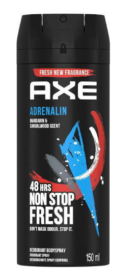 13040 AXE BODY SPRAY DEODORANT(SA) 150 ML ADRENALIN