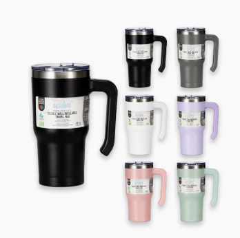 58221C	Splash Bottle Stainless Steel Travel Mug 20oz (CS)