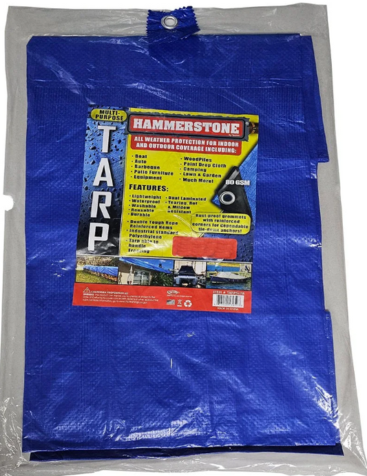 TB16X20 16X20FT TARP BLUE 80GSM (5PCS/CS)