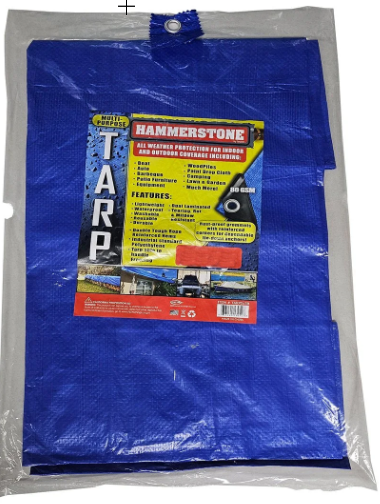 TB10X10 10X10FT TARP BLUE 80GSM (25PCS/CS)
