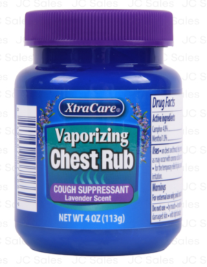 117284 XTRACARE VAPORIZING CHEST RUB LAVENDER 4 OZ (24/PK)