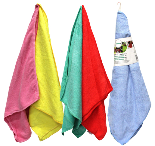 51408 MULTI PURPOSE CLOTHES MICRO FIBER 4PC 40CM X 40CM (70/CS)