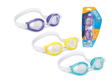 55602E	INTEX GOGGLES PLAY 3 ASST AGE 8+ BLISTER CARD (12/CS)