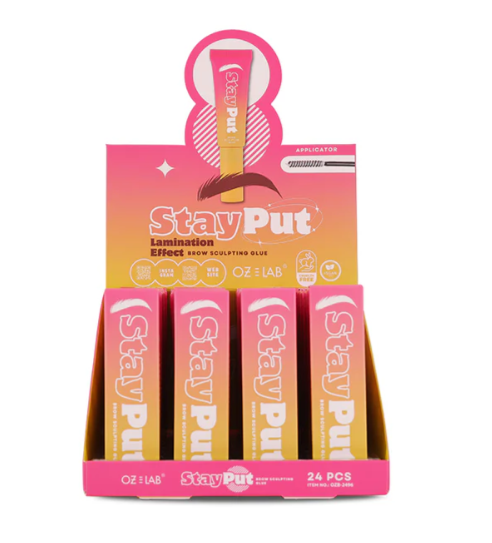 OZB-2496 Stay Put Brow Sculpting Glue (24pc x 12packs) (DIS)