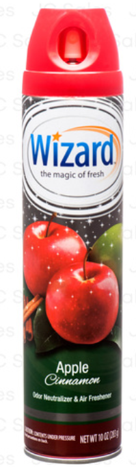 108366 WIZARD AIR FRESHENER APPLE CINNAMON 10 OZ (12/PK)