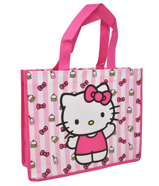 OINME Hello Kitty Pink Medium Eco Friendly Non Woven Tote (24/PK)