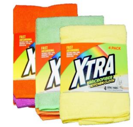 00754 XTRA 4PK MICRO FIBER CLOT (48/CS)