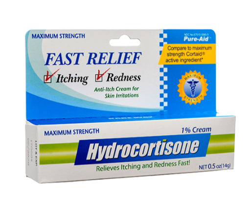 #0065 PURE-AID HYDROCORTISONE 1% CREAM 0.5 OZ (24/CS)