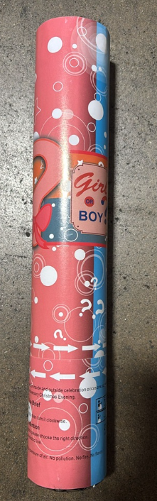 3381 GENDER REVEAL POPPER GIRL (12/INNER)