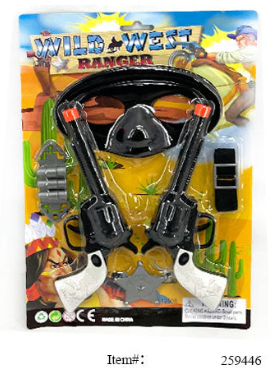 259446 12X8"2PC COWBOY GUN SET (120/CS)