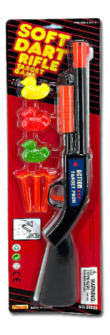 353455 19.3X5.4"SOFT DART RIFLE GUN SET (144/CS)