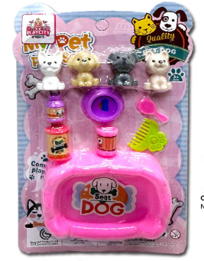 363498 9.8X6.1" MY MINI PET FEEDING PLAY SET (240/CS)