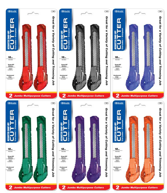 149 BAZIC Jumbo Multipurpose Cutter 2/Pack (24/PK)