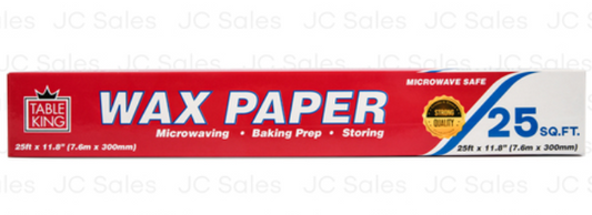 500201 TABLE KING WAX PAPER 25 SQ FT (24/PK)