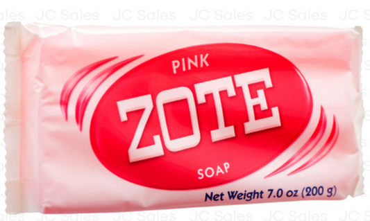 00572 ZOTE LAUNDRY SOAP PINK/ROSA 200 GR (50/PK)