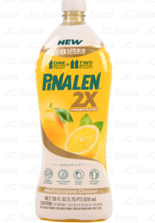 123715 PINALEN 2X MULTIPURPOSE CLEANER LEMON 28 OZ (10/PK)