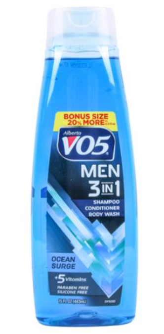 59109 VO5 MEN'S 3IN1 OCEAN SURGE 15 OZ (6/PK)