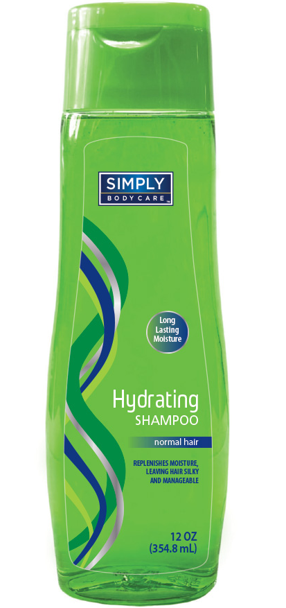 34907 SIMPLY BODYCARE SHAMPOO 12 OZ HYDRATING (12/CS)