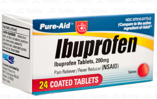 00150 PURE-AID IBUPROFEN TABLETS 24 CT (24/PK)