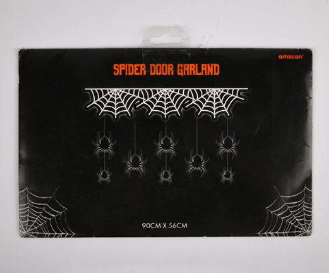 159782 HH HALLOWEEN DOOR GARLAND SPIDERS