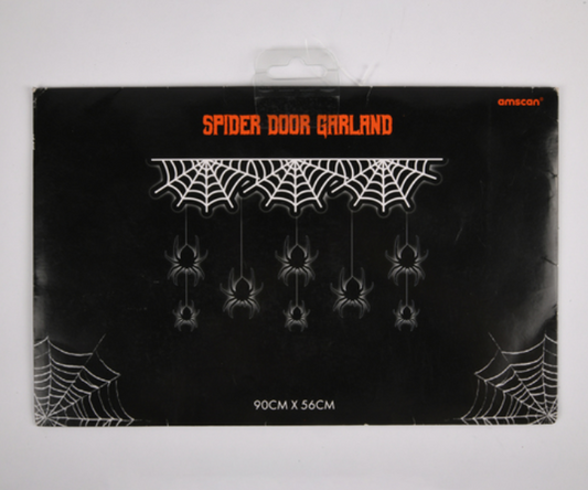 159782 HH HALLOWEEN DOOR GARLAND SPIDERS