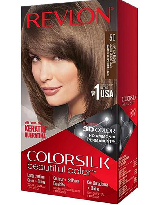 69586 Color Silk Hair Color 1pk #5 Ultra Light Ash Brown (12/CS)