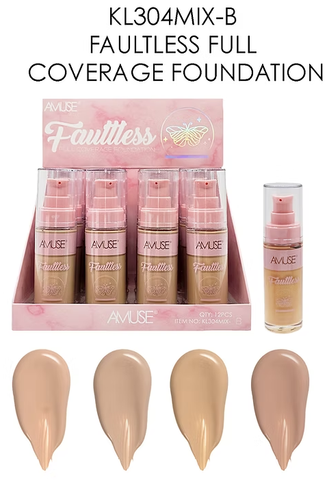 KL304MIX-B Amuse Faultless Full Coverage Foundation 1/12 (DIS)