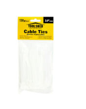 WL-72762-48 Toolshed Cable Ties Clear 150pc 3.9in (24/INNER)