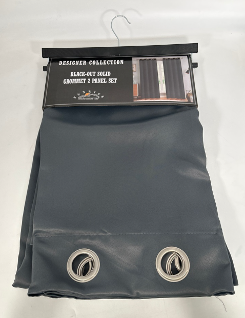 BLACK OUT CURTAIN 2 PANEL SET 54X84 (12PCS/CS)