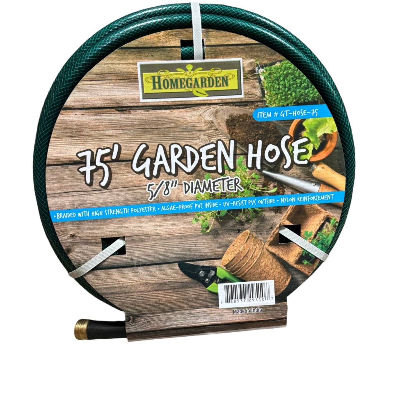 GT-HOSE-75 75'' Arden Hose Green 5/8'' (6pcs)