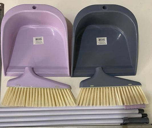 CK041 Broom  and Dustpan , 3Color Mix (20pcs)