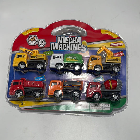 32084 6PC P/B Construction Truck On DOUBLE BLISTER WITH (12pcs)