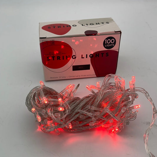 SX-100R 100 LED String Light w/ connector - Red (100boxes)
