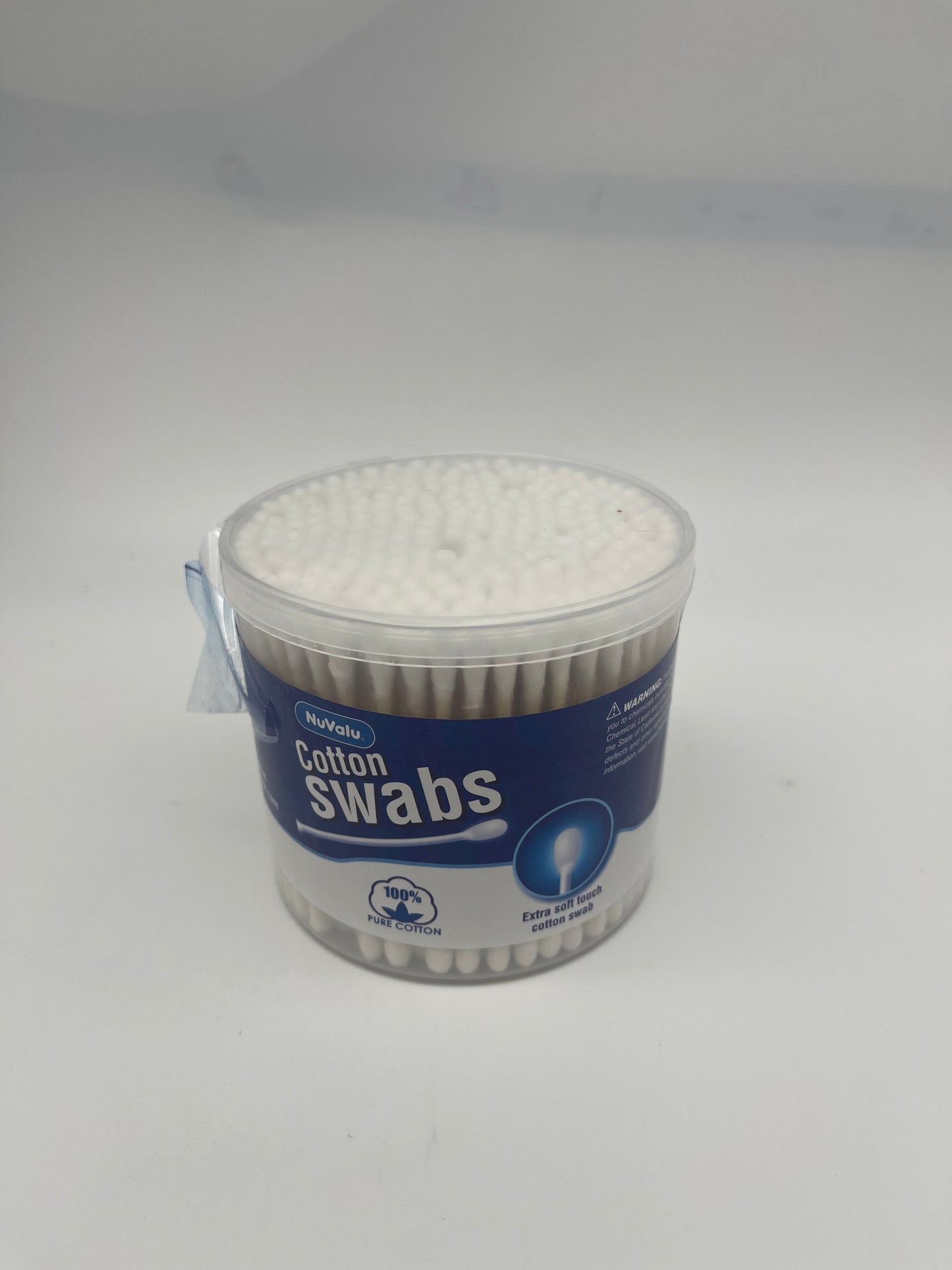 86346  NUVALU COTTON SWABS 300CT WOODEN (24pcs)