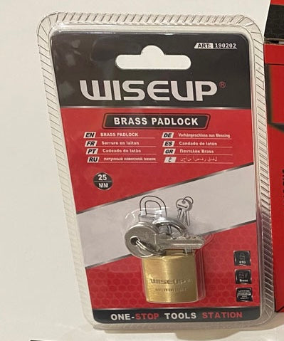 CW025 Brass Padlock 25MM (12pcs)