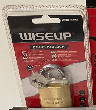 CW027 Brass Padlock 40MM (12pcs)