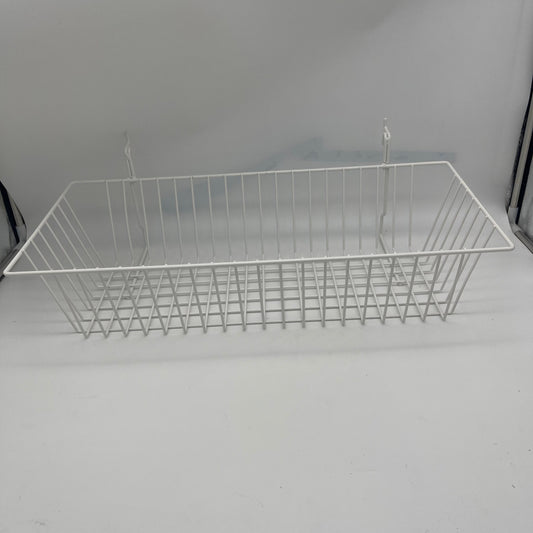 Wire Basket (6pcs) White                    22”L x 5”H x 10”W