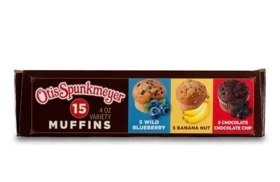 737470 Otis Spunkmeyer Muffins Assorted  4 oz (15pk)