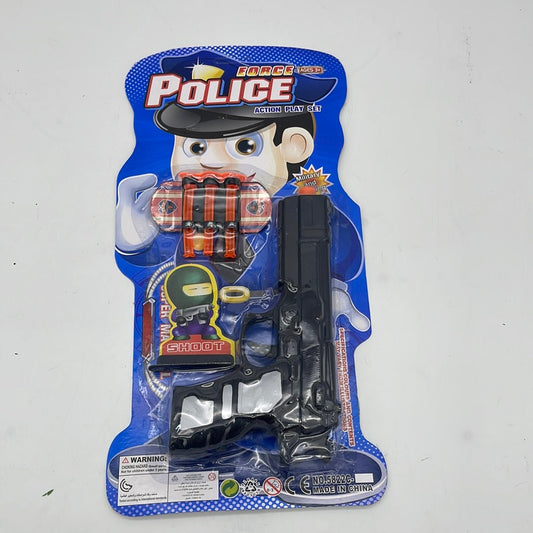 298571 15X7" POLICE SOFT DART GUN SET (48pcs)