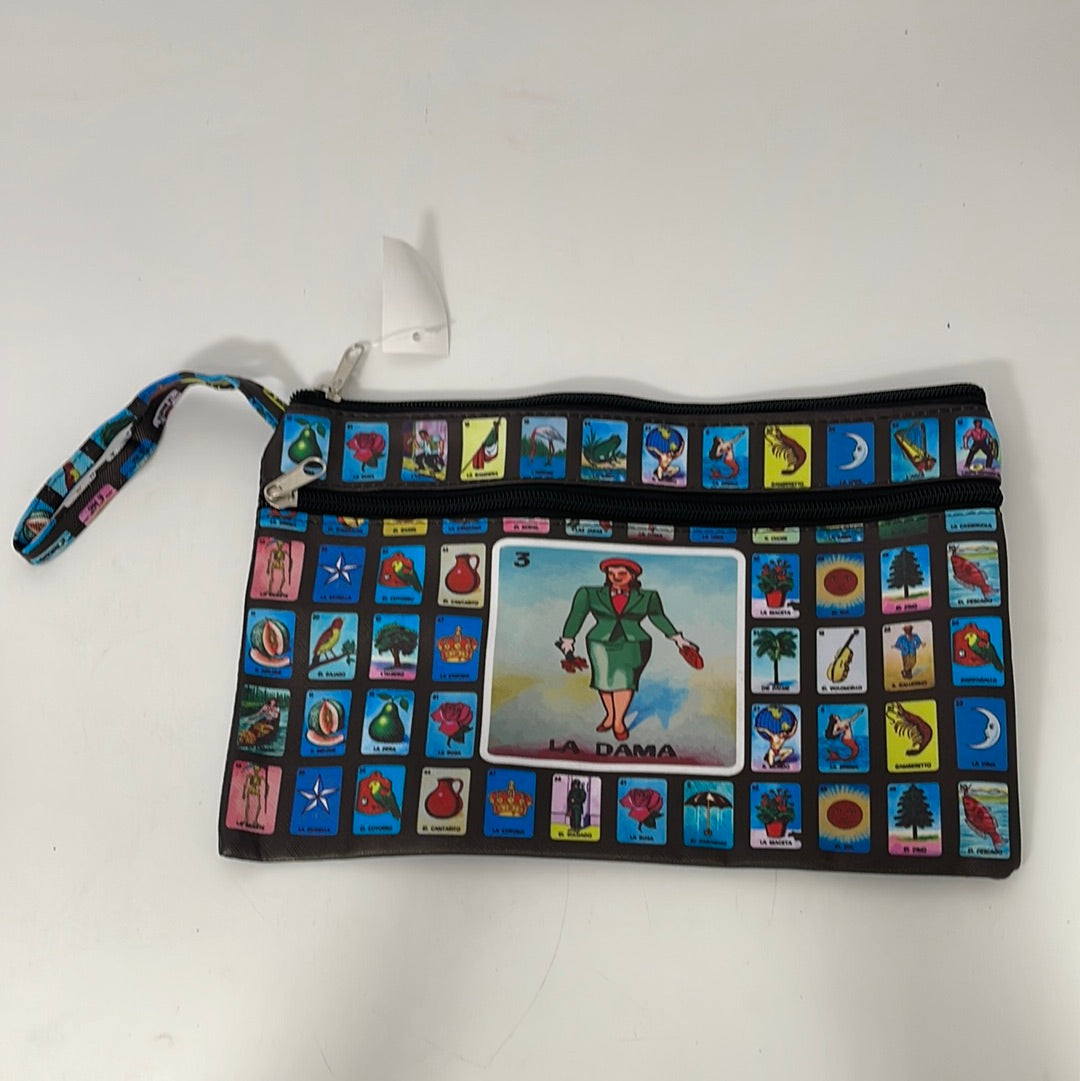 BA1543 Lotería Wristlet Pounch Bag(12pcs)