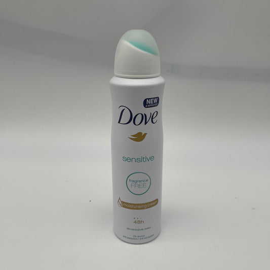 Dove  Body Spray 150ml (Sensitive Fragance Free) (6pcs)