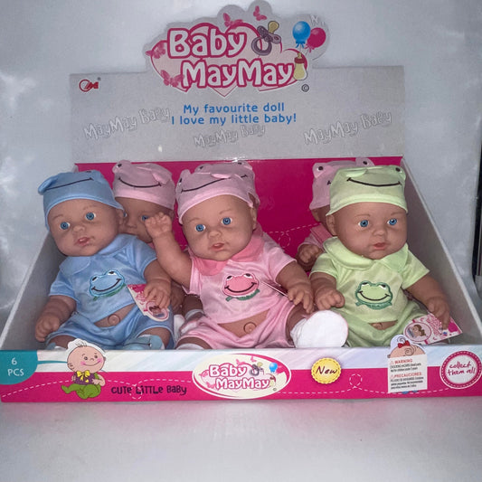 231-O    14" DOLL W/IC & BATTERY, 3 COLORS ASST (24pcs)