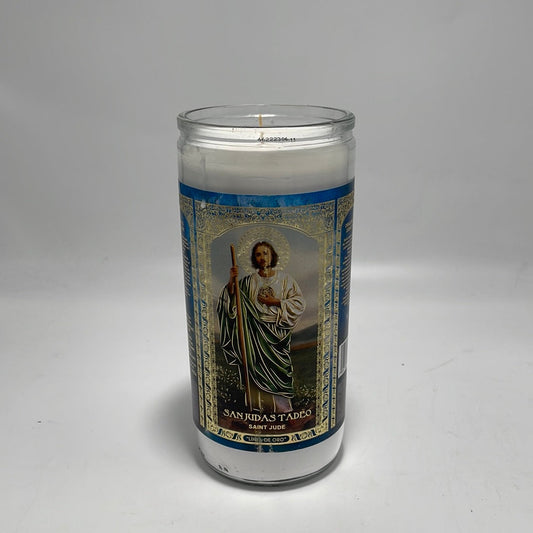 5104 Glass Candle 14 days Gold Label San Judas Tadeo  (6/1)