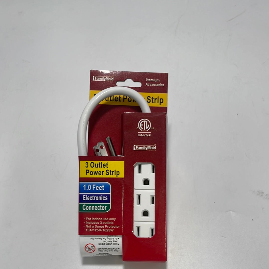 32708A Power Strip 3 Outlet (24PCS)