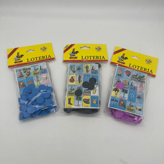 LOTERIA CHICA 10 CARTAS Y 59 FICHAS (10PCS)