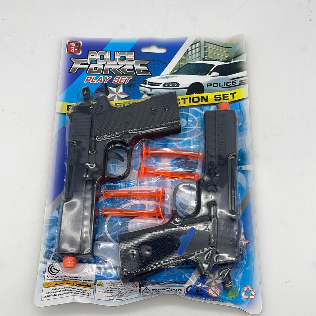 230700-96 12X8"2PC POLICE FORCE SOFT DART GUN (48pcs)