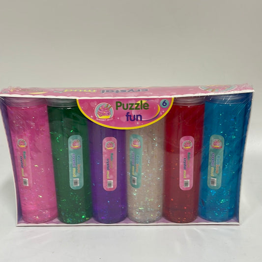 HB-196-12 Crystal-Glitter Slime in tube (6pcs)