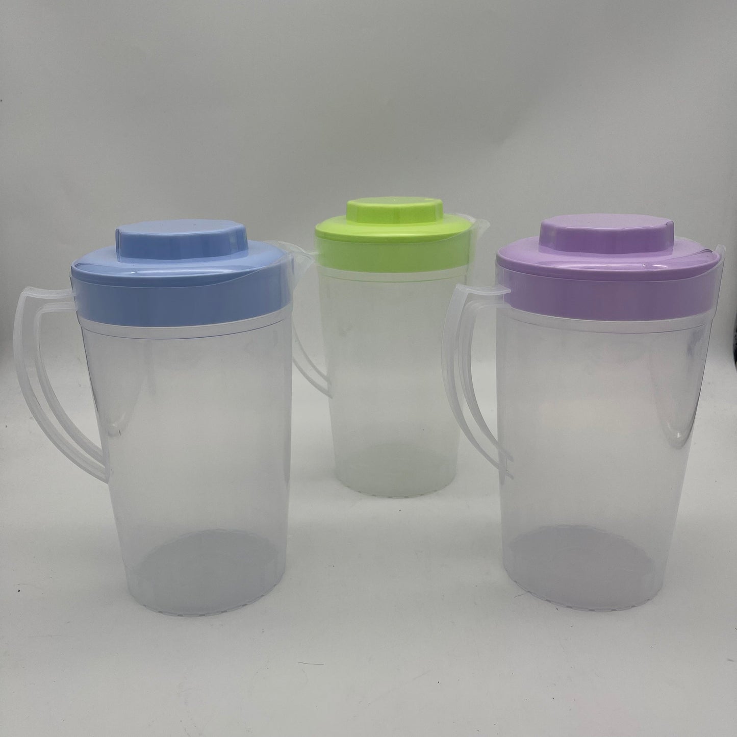 KT-X003PRB3 0.53 Gallon/ 2L Juice Plastic Pitcher Clear Water Pitcher (6pcs)