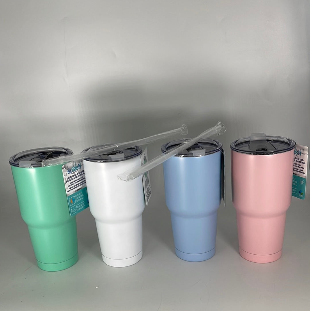 58230 Splash Stainless Steel Travel Mug 30oz (4 different colors) (12)